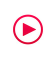 live streaming icon button for broadcasting vector image vector image