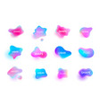 3d gradient spots set abstract elements vector image vector image