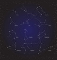 star horoscope zodiac in cosmos background vector image