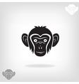 stylized head of a monkey vector image