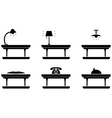 table icon for living room food and office vector image vector image