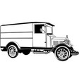 classic car wagon drawing graphic vector image vector image
