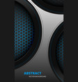 futuristic abstract gray and blue vertical vector image vector image