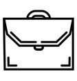 briefcase line icon business work bag symbol vector image vector image