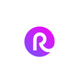 letter r logo icon design template elements vector image