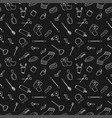 bath accessories seamless pattern in doodle style vector image