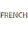 word french decorative entangle object vector image vector image