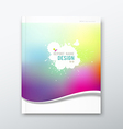 cover annual report abstract watercolor design vector image vector image