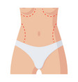 plastic surgery icon vector image vector image