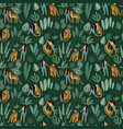 seamless pattern with women leopards vector image vector image