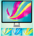swirly abstract background vector image