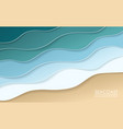 sea coast origami background wallpaper vector image