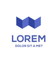 business logo icon design template with letter w vector image vector image