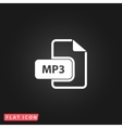 mp3 audio file extension icon vector image