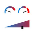 cold and hot state indicators set vector image