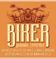 original label typeface vector image vector image