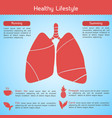 healthy lifestyle concept vector image vector image