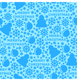 merry pattern blue vector image