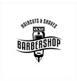 barber vintage logo vector image vector image