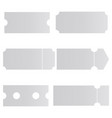 blank tickets mockups vector image