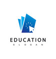 education logo design template online vector image