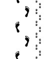 feet and dog pawsseamless vector image