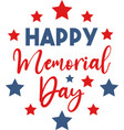 happy memorial day printable vector image vector image