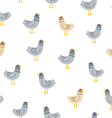 pigeons seamless pattern vector image