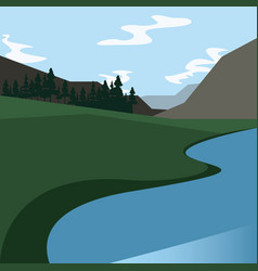 Abstract landscape design Royalty Free Vector Image