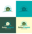house logo and icon vector image vector image