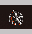 boxer in the crown vector image