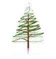 christmas tree vector image vector image