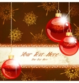 elegant christmas banner vector image vector image