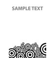 bw circles texture down vector image vector image