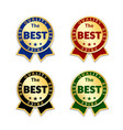 award ribbon the best vector image