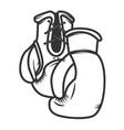 boxing gloves isolated on white background design vector image
