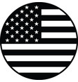 usa flag circle country national graphic symbol us vector image