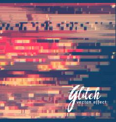Abstract glitch background for corrupted image Vector Image