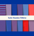 seamless american patriotic pattern vector image