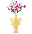 vase with flowers vector image vector image