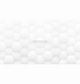 3d hexagon tech abstract white background vector image vector image