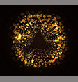 abstract blurred light circles burst effect vector image