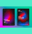 electronic music festival poster vector image vector image