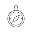 navigational compass line outline icon vector image