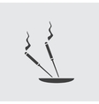 aroma stick icon vector image vector image