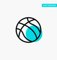ball basketball nba sport turquoise highlight vector image