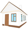 house with brown door vector image