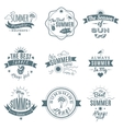 beach emblems set vector image