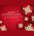 christmas holidays greeting banner vector image