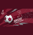 soccer template design football banner sport vector image vector image